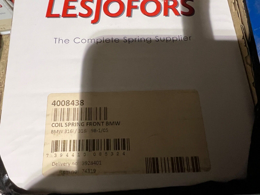 Front Coil spring fits BMW E46 Lesjofors 4008438