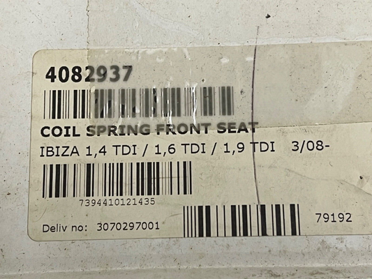Lesjofors 4082937 Front Coil Spring fit Seat Ibiza 1.4 TDI 1.6 TDI 1.9 TDI 08-on