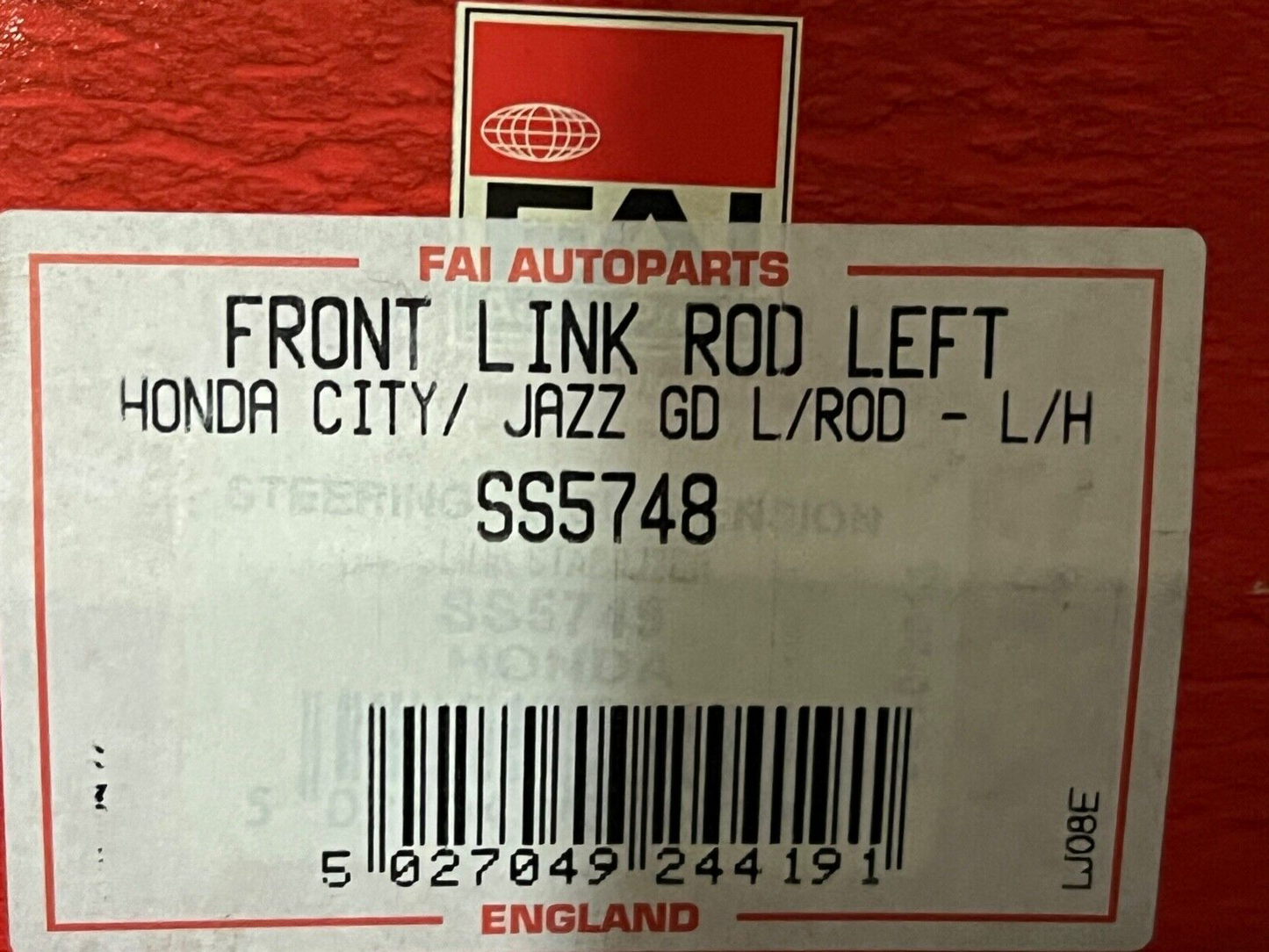 FAI SS5748 Front Near Side Left Hand Stabilizer Link fits Honda City & Jazz