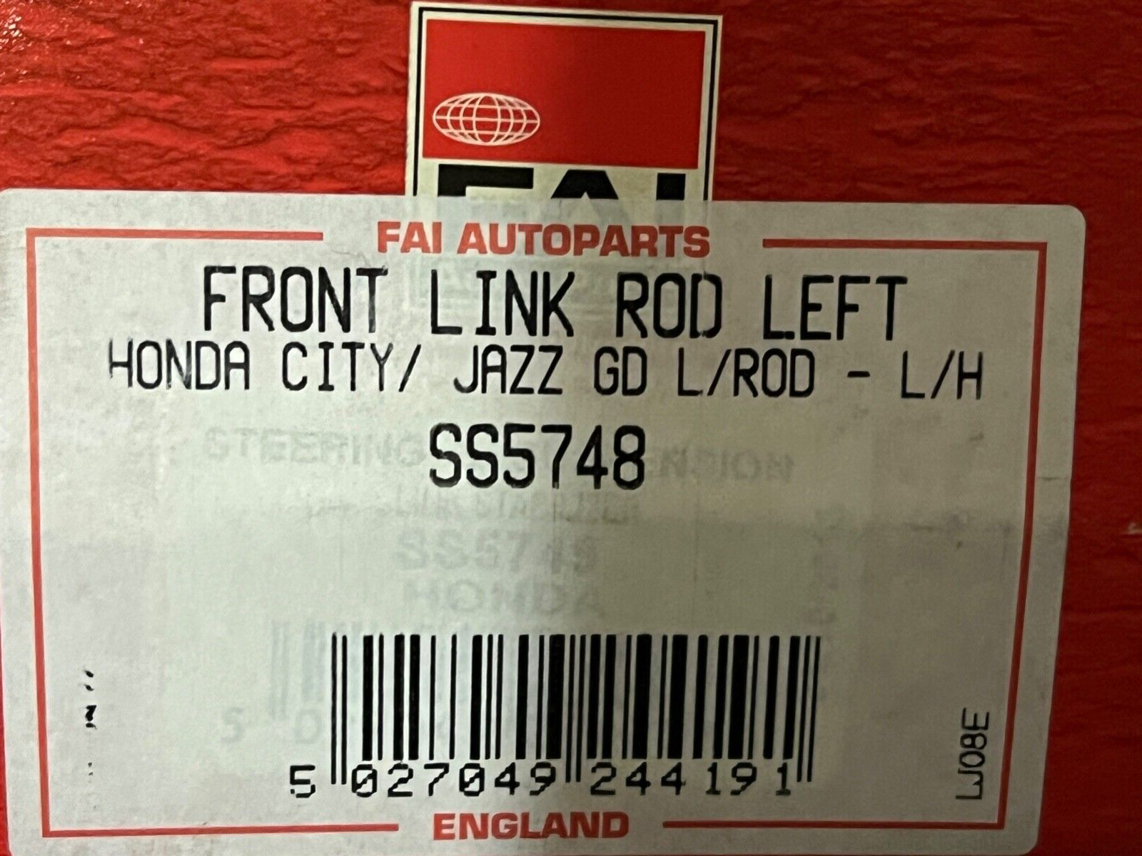FAI SS5748 Front Near Side Left Hand Stabilizer Link fits Honda City & Jazz