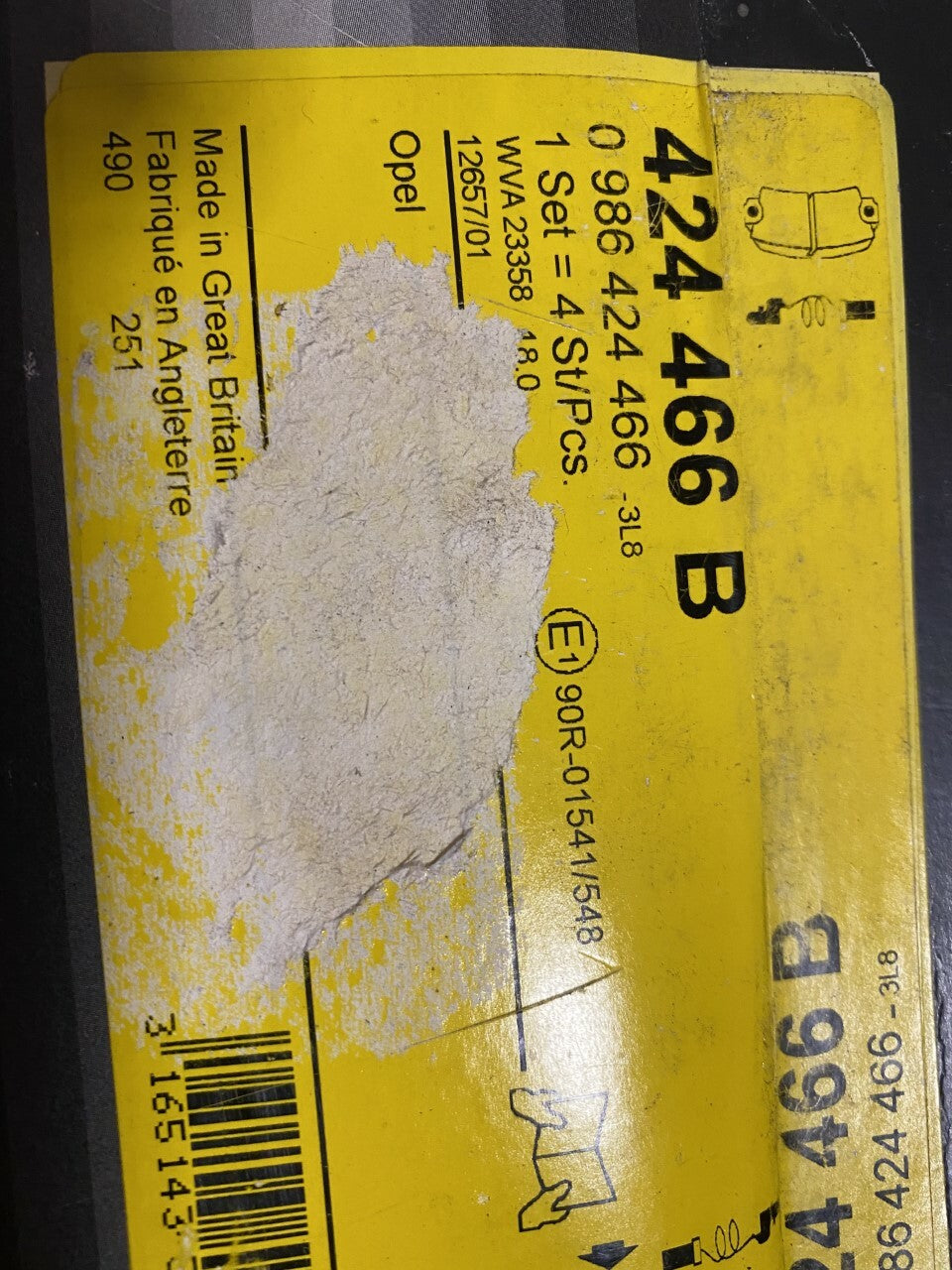 Bosch 0986424466 Brake Pad Set