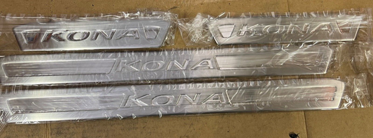 HYUNDAI KONA GENUINE SILL PROTECTOR SET STAINLESS STEEL  J9450ADE00ST