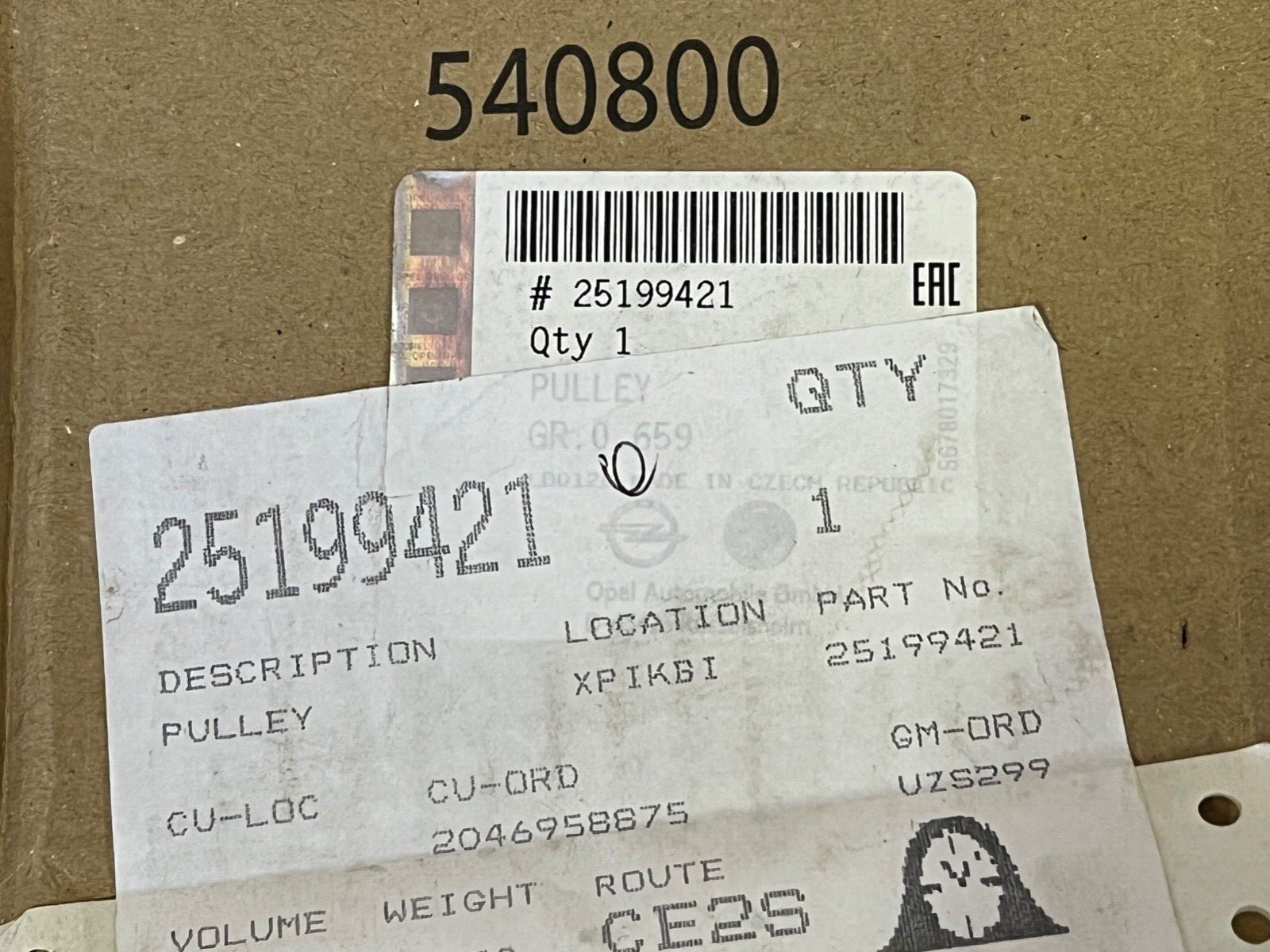 Genuine Vauxhall 25199421 Crankshaft Pulley Vibration Dampner fits Vauxhall