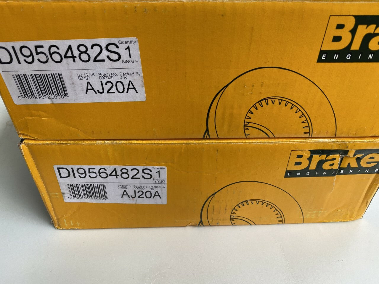 Brake Engineering DI956482S Front Brake Disc Pair fits BMW