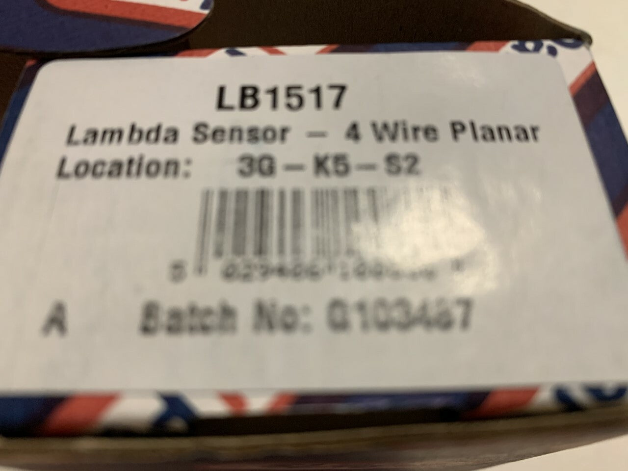Fuel Parts LB1517 Lambda Sensor Oxygen o2 Sensor fits Renault