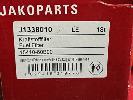 JakoParts J1338010 15410-60B00 in Line Petrol Fuel Filter fits Subaru Suzuki