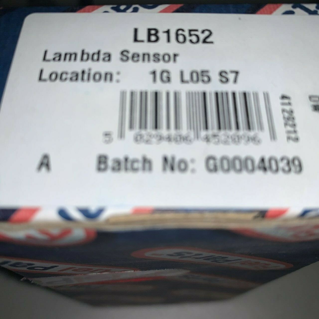 Fuel Parts LB1652 Lambda Sensor Oxygen o2 Sensor