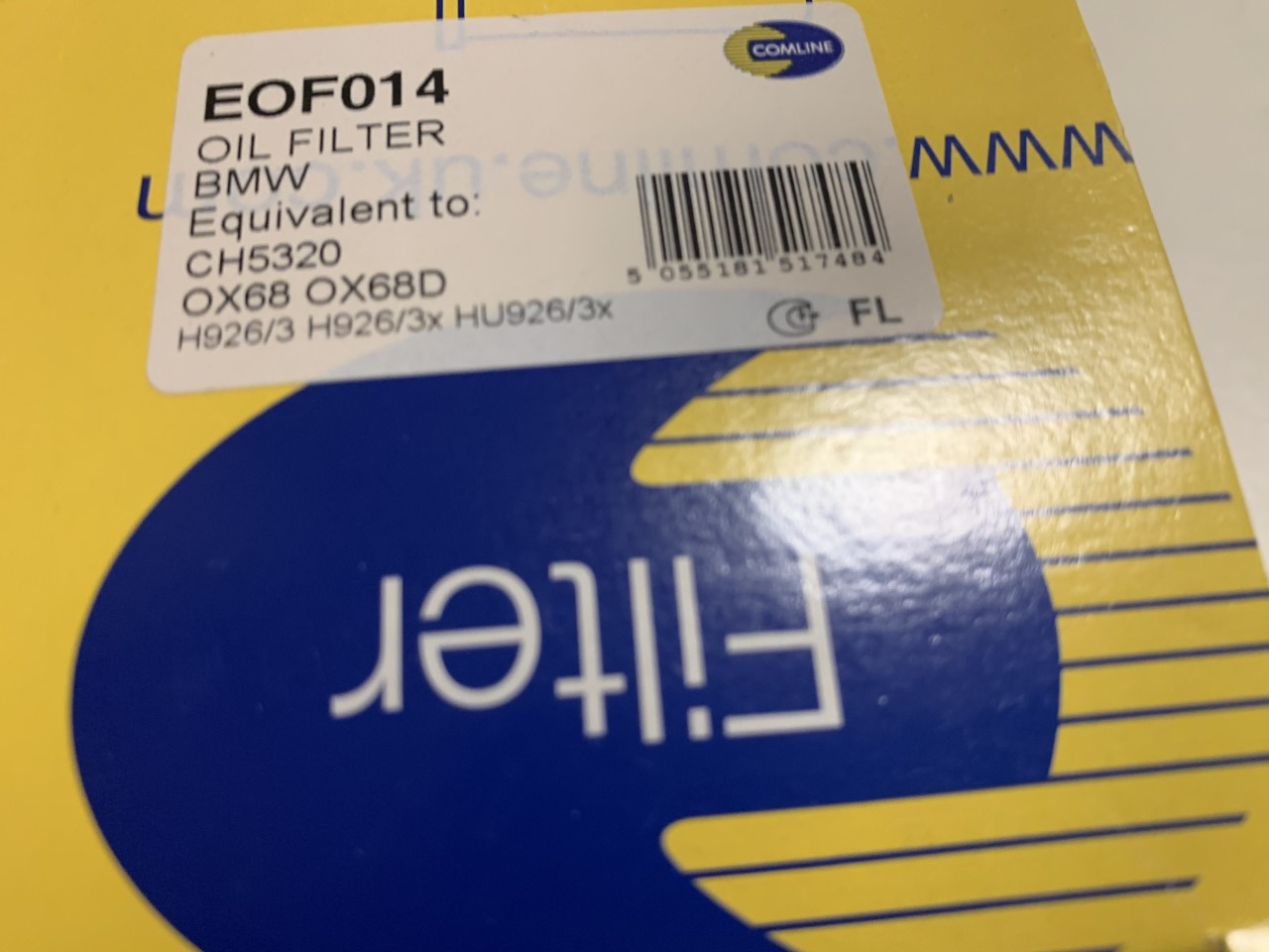 Comline EOF014 Oil Filter