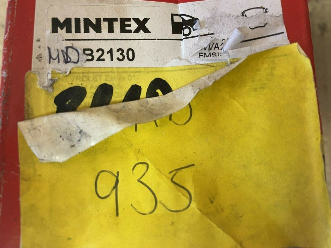 Mintex MDB2130 Rear Brake Pad Set fits Opel Vauxhall