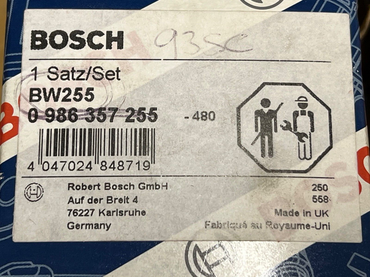 Bosch 0986357255 Ignition Lead Set fits Renault Clio Kangoo Megane