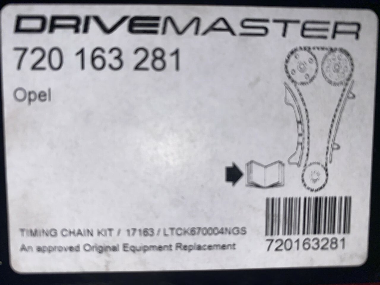 Drivemaster 720163281 TCK4NGS Timing Chain Kit fits Opel Suzuki Vauxhall