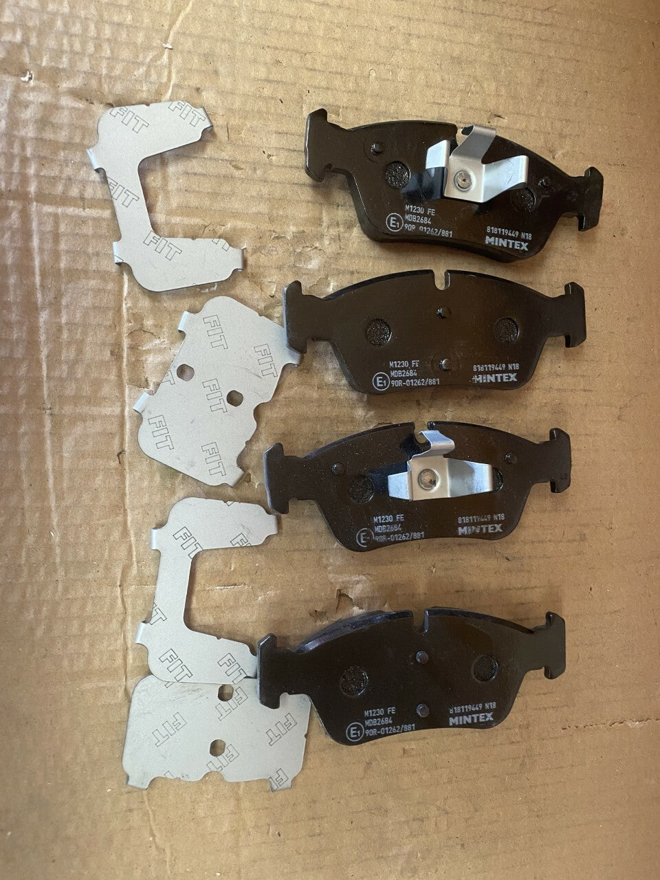 Mintex MDB2684 Front Brake Pad Set fits BMW