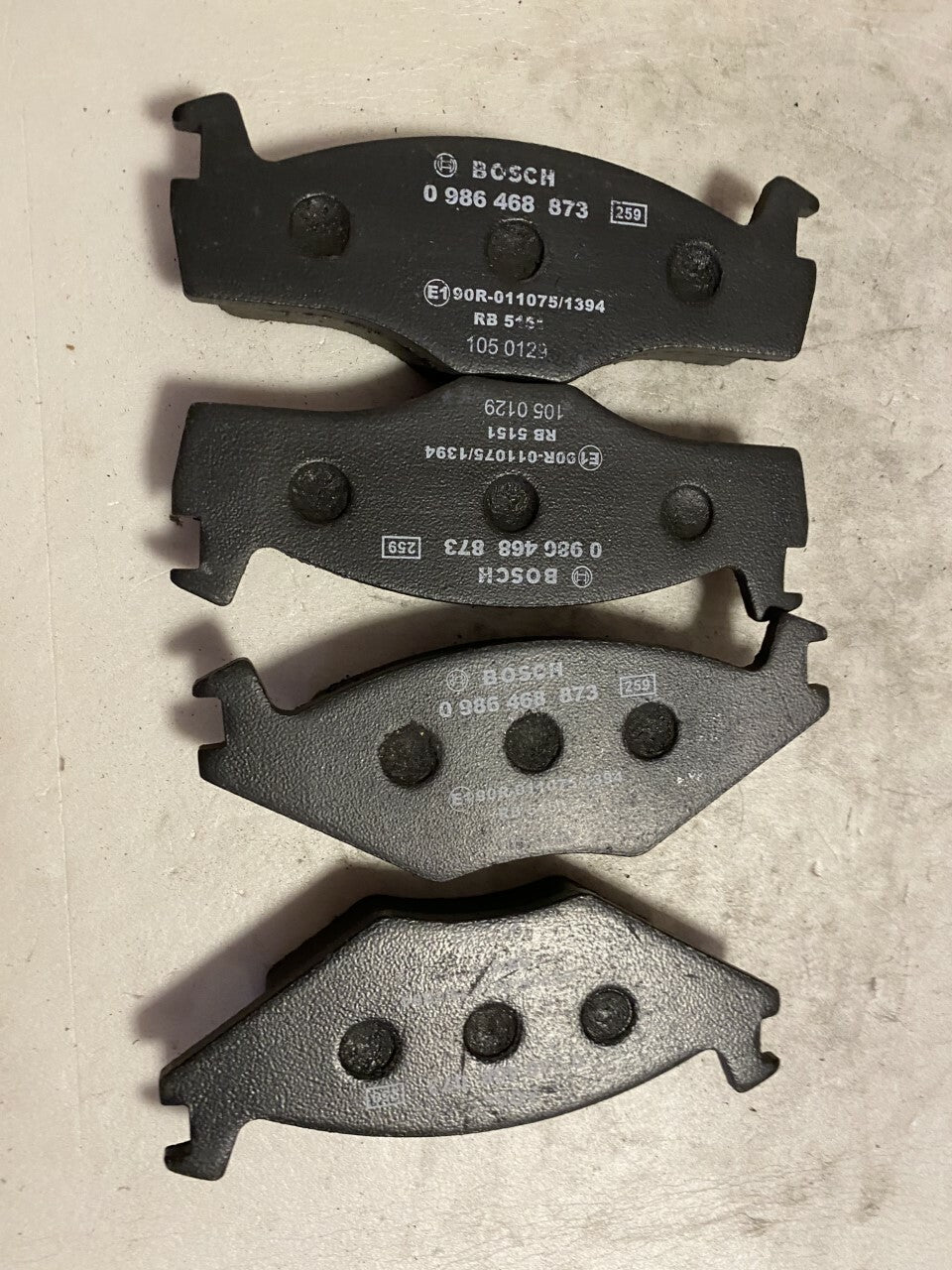 Bosch 0986468873 Front Brake Pad Set fits Seat VW Volkswagon