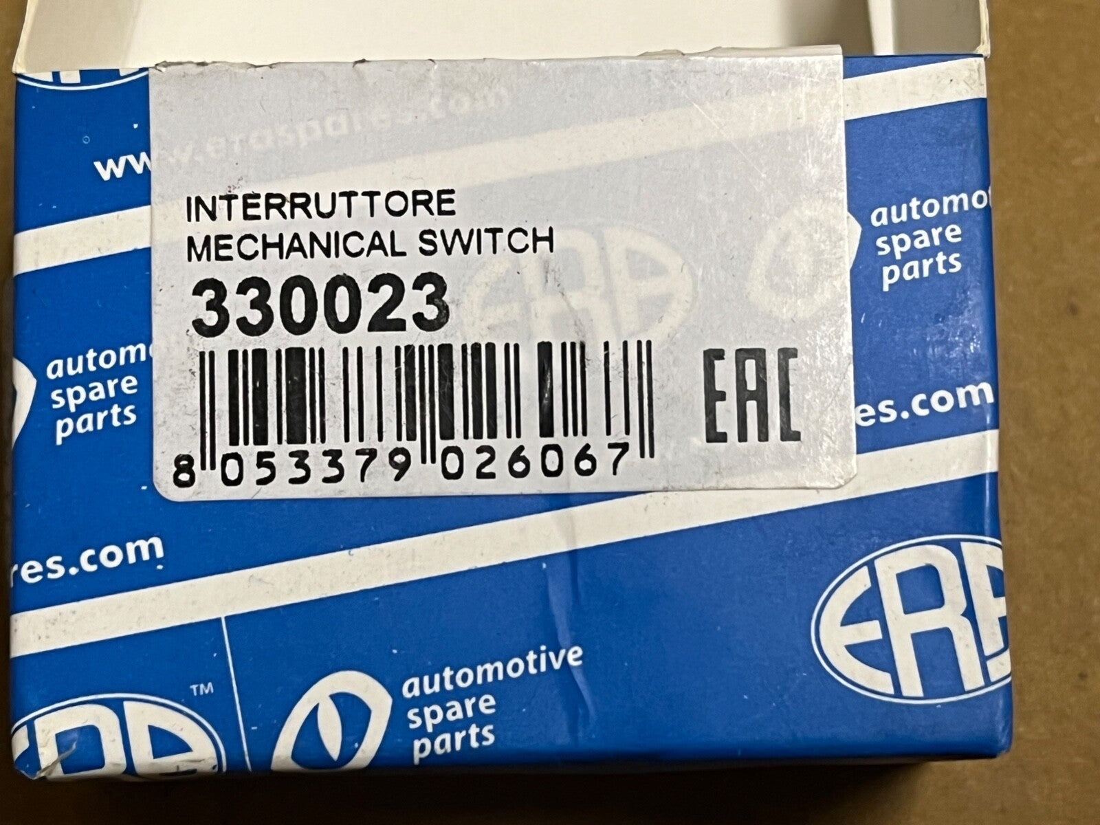 ERA 330023 Oil Pressure Switch fits Rover Citroen Fiat Peugeot Renault