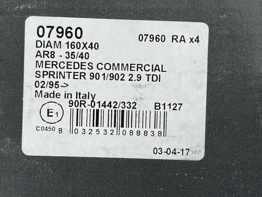 LPR 07960 Rear Brake Shoe Set fits Mercedes VW