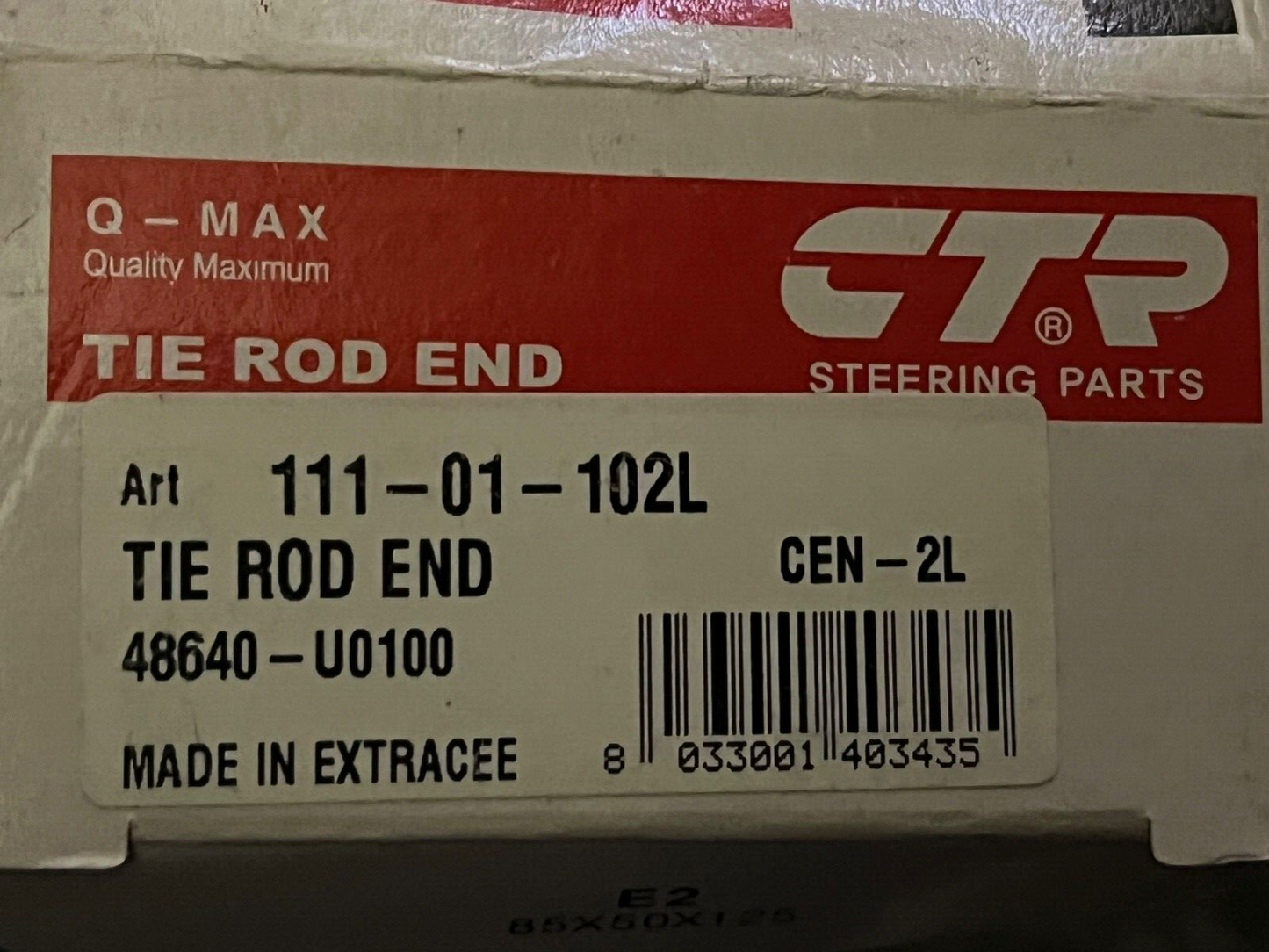 CTR 111-01-102L Track Rod End Left Hand fits Nissan Vanette Bluebird Saloon