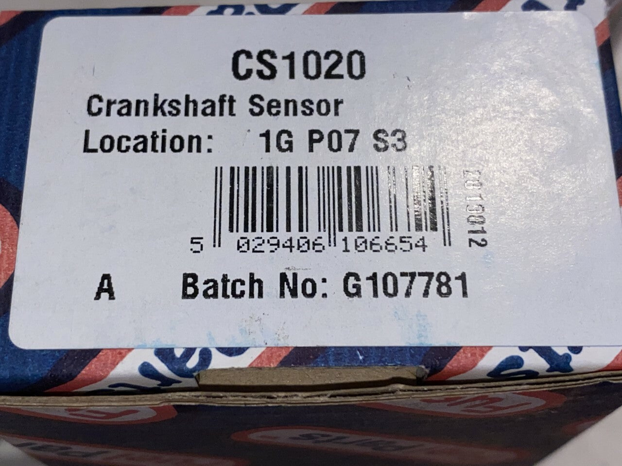Fuel Parts CS1020 Crank Angle Sensor Crankshaft Sensor