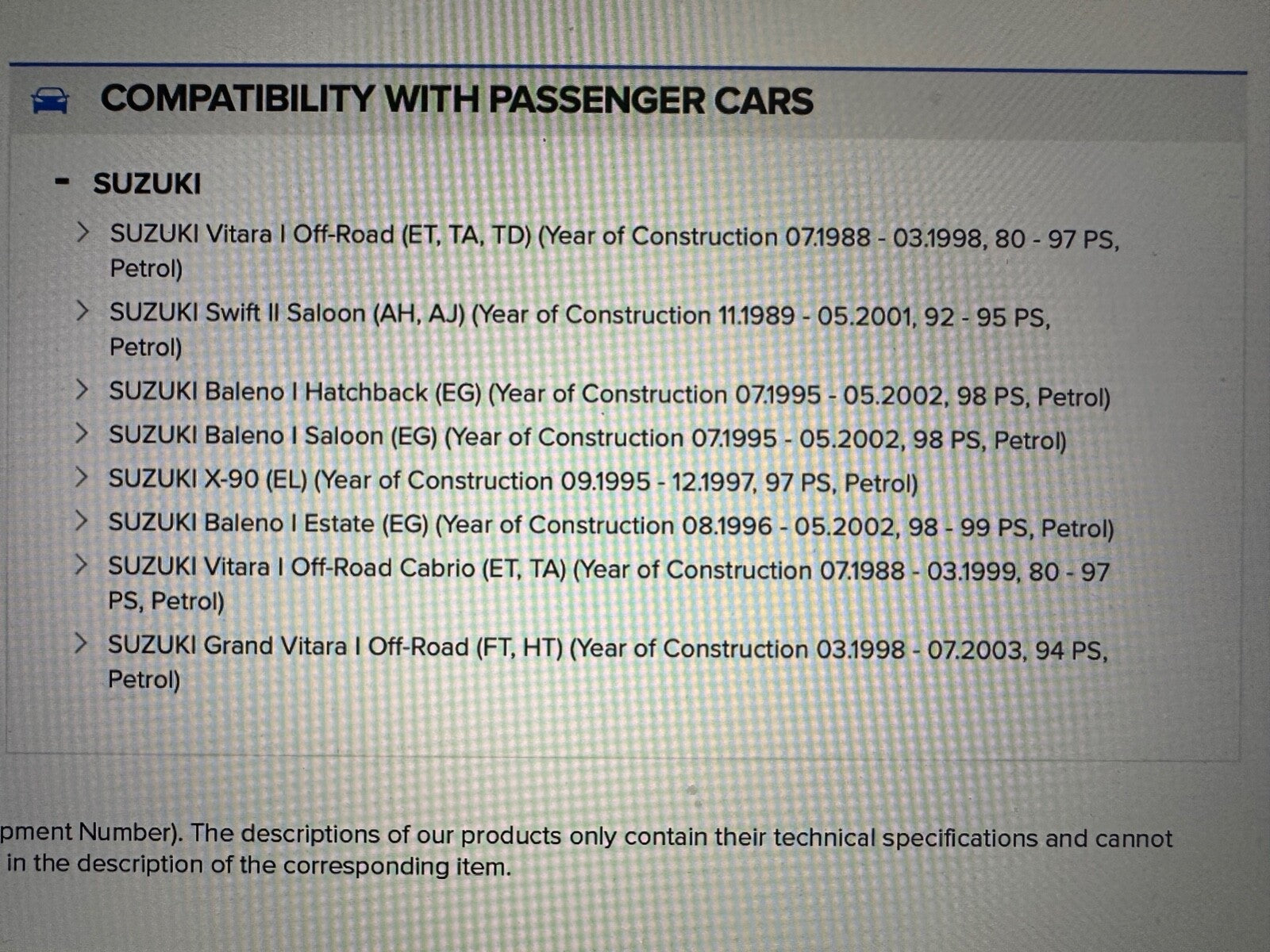 Japko 22405A5 Big End Bearings fits Suzuki Vitara Swift Baleno X-90 Vitara Grand