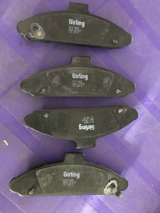 for Hyundai S Girling 6111369 GDB1136 Brake Pad Set