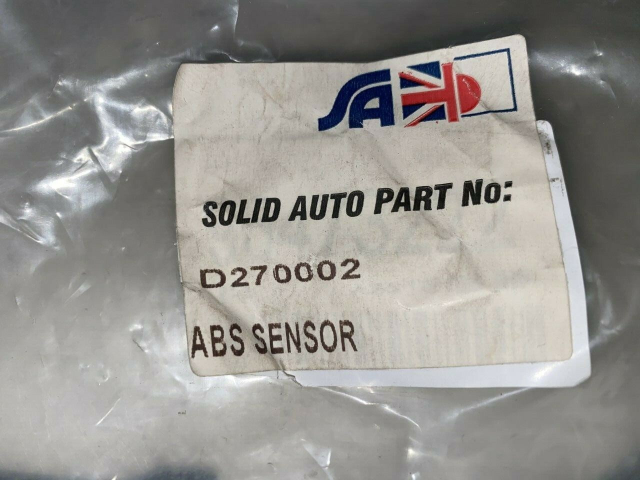 Solid Auto D270002 Wheel Speed Sensor ABS Sensor