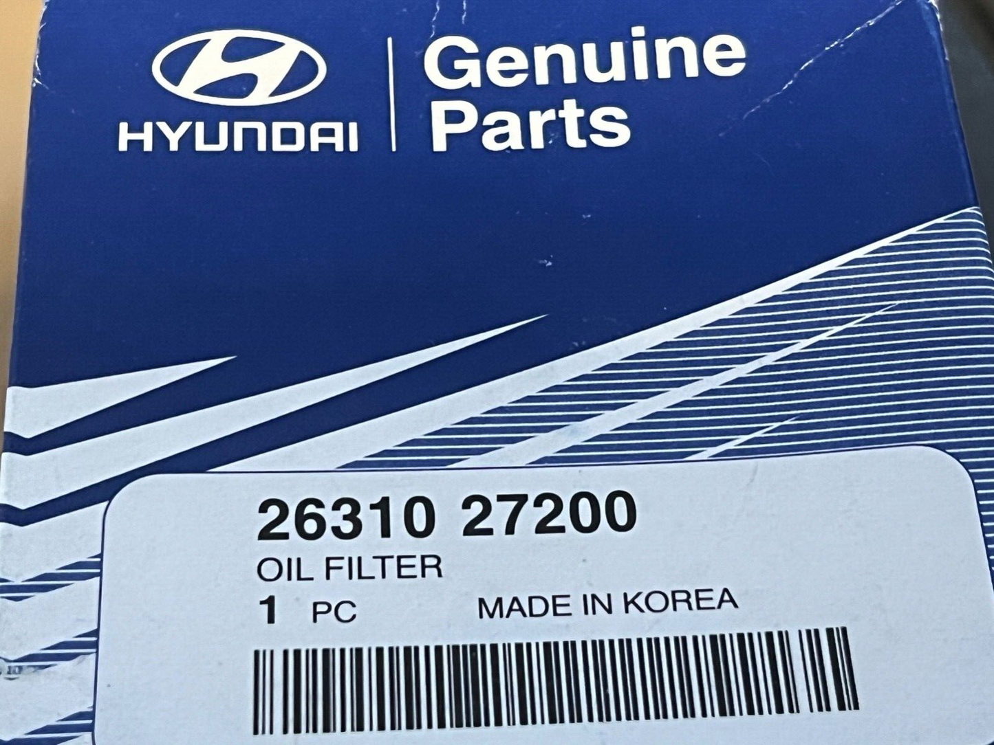 Genuine Hyundai 2631027200 Oil Filter fits Hyundai Kia