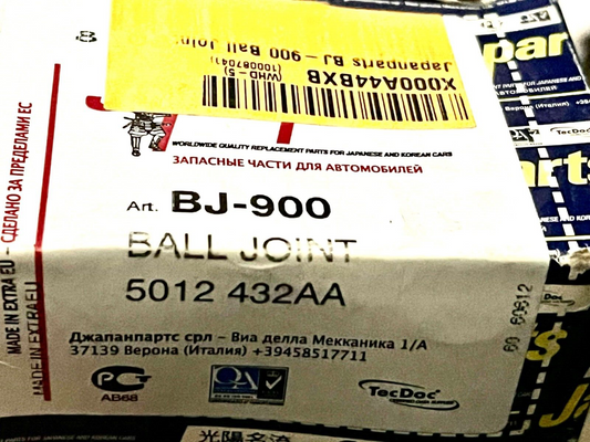 Japanparts BJ-900 Front Axle Ball Joint fits Jeep