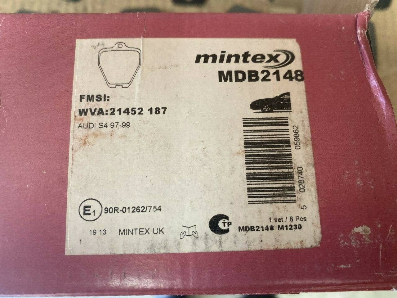 Mintex MDB2148 GDB1323 Front Brake Pad Set fits Audi S4
