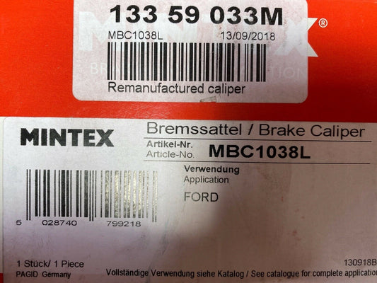 Mintex MBC1038L BHV554E Near Side Left Hand Brake Caliper fits Ford LDV Nissan