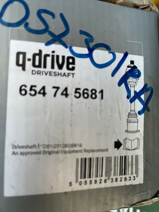 Q Drive 654745681 DS7301RA 16-144980012 Drive Shaft fits Renault