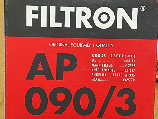 Filtron AP090/3 Air Filter fits Citroen Fiat Mini Peugeot