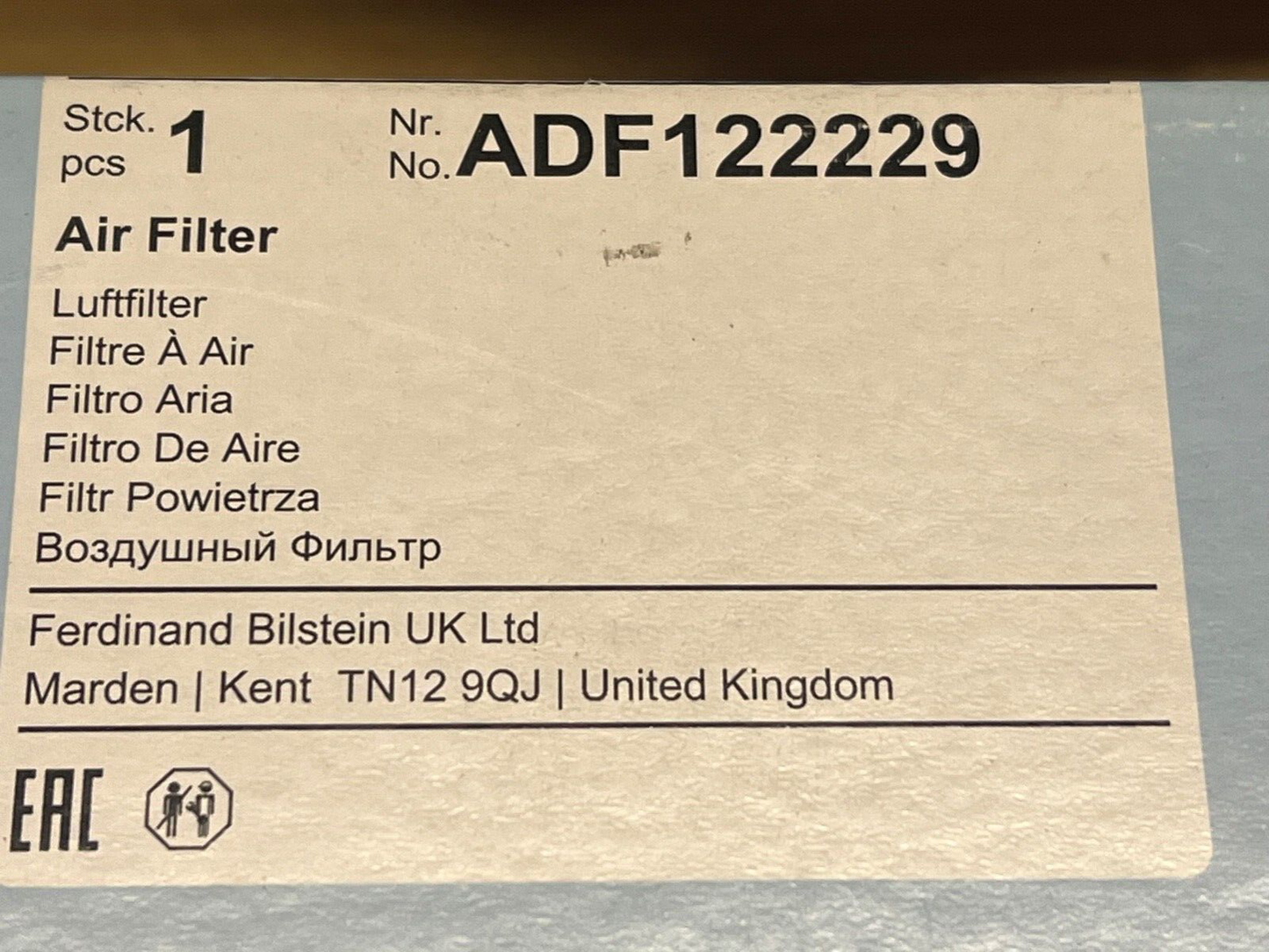 Blue Print ADF122229 Air Filter fits Ford Transit