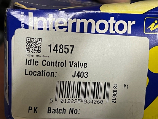 Intermotor 14857 Idler Idle Control Valve fits Renault Clio Kangoo