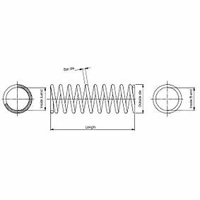 Monroe SP0016 Coil Spring fits Ford Mercedes