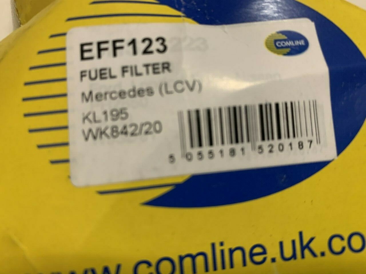 Comline EFF123 Fuel Filter fits Mercedes