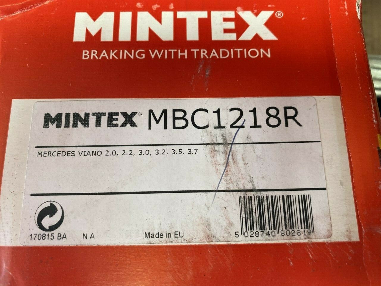 Mintex MBC1218R PF20964 Brake Caliper fits Mercedes