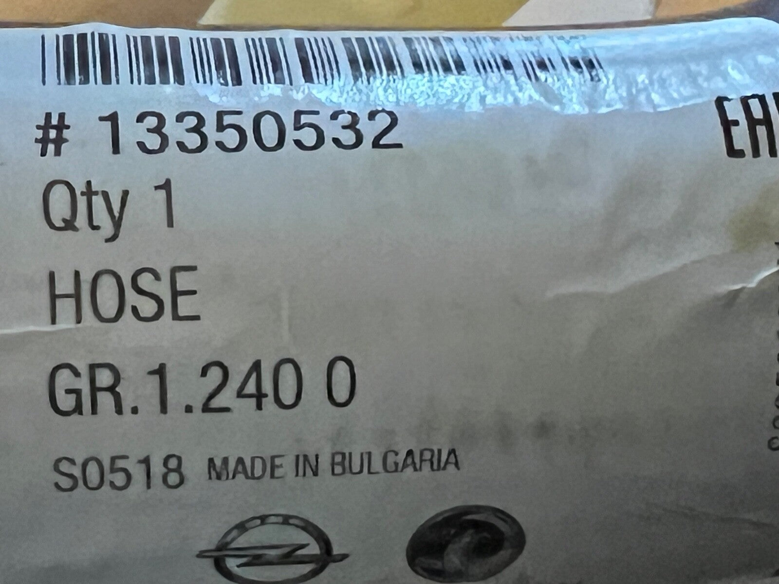Genuine Vauxhall 13350532 Upper Radiator Hose fits Insignia 2.0 CDTi 2008-2017