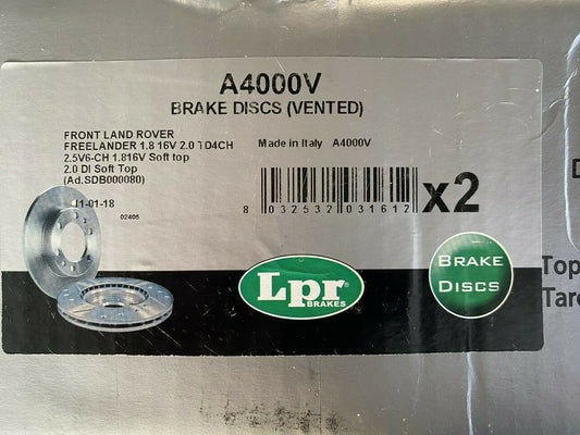 LPR A4000V Front Brake Disc