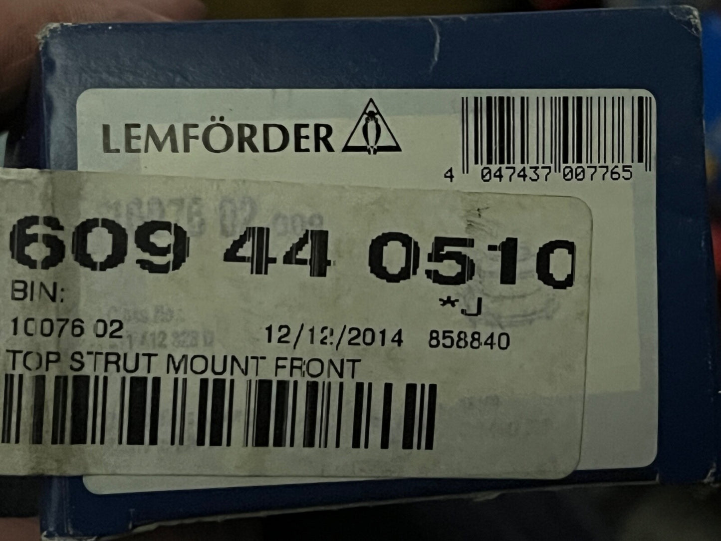 Lemforder 1007602 Front Top Strut Mount fits Audi 80 90 Coupe VW Passat Santana