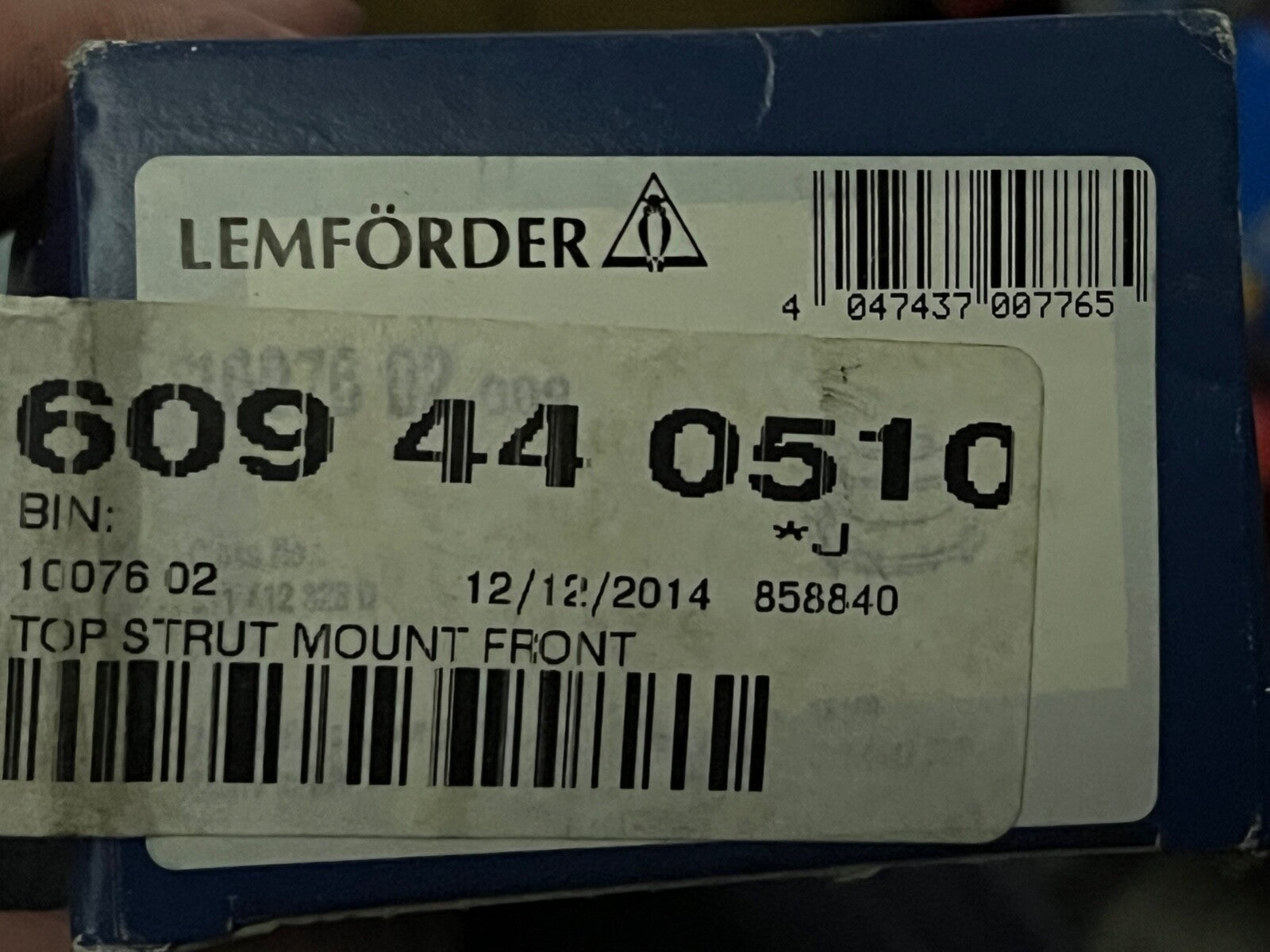 Lemforder 1007602 Front Top Strut Mount fits Audi 80 90 Coupe VW Passat Santana