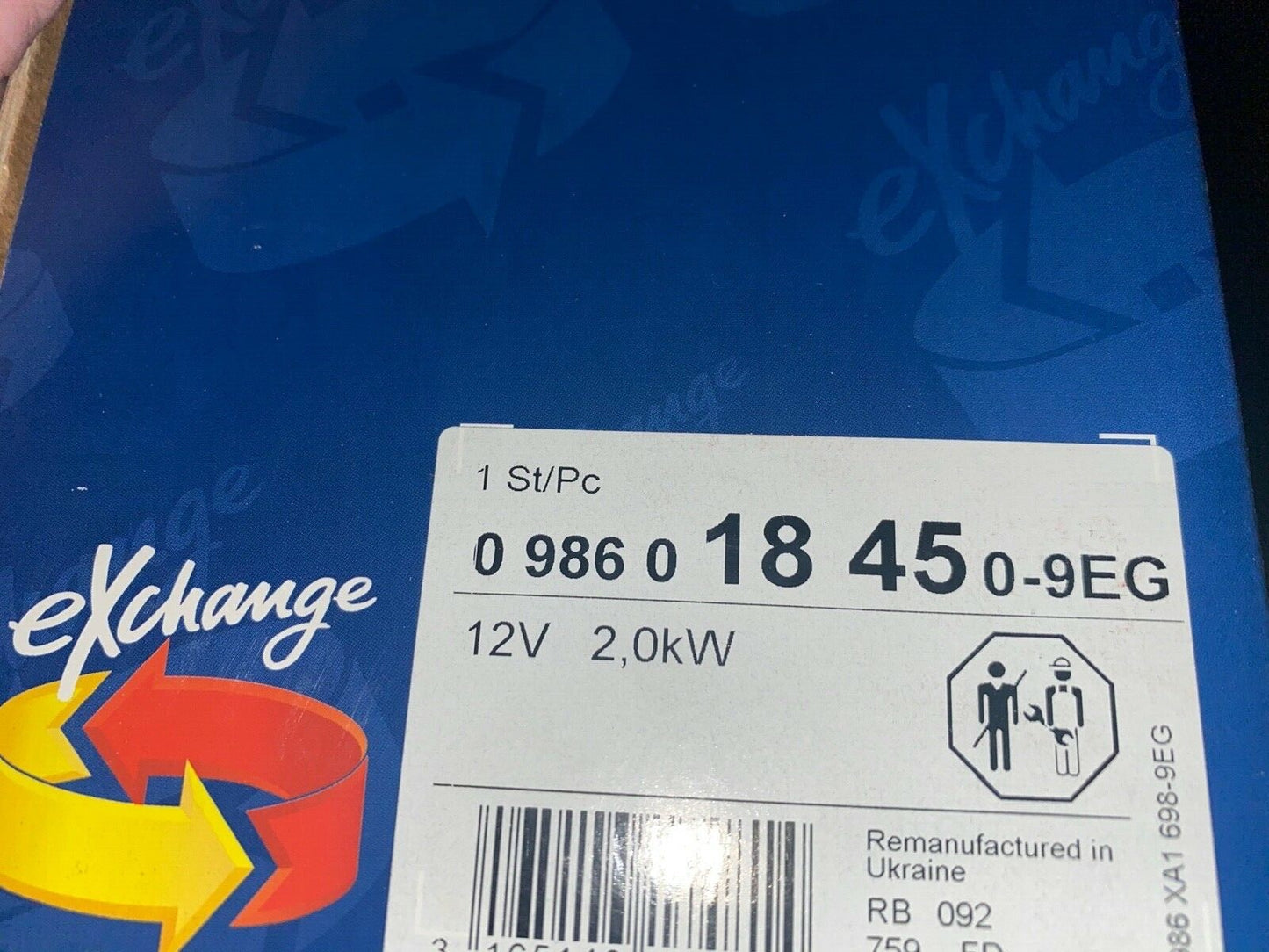 Bosch 0986018450 Starter Motor fits Fiat Doblo Fiat Punto