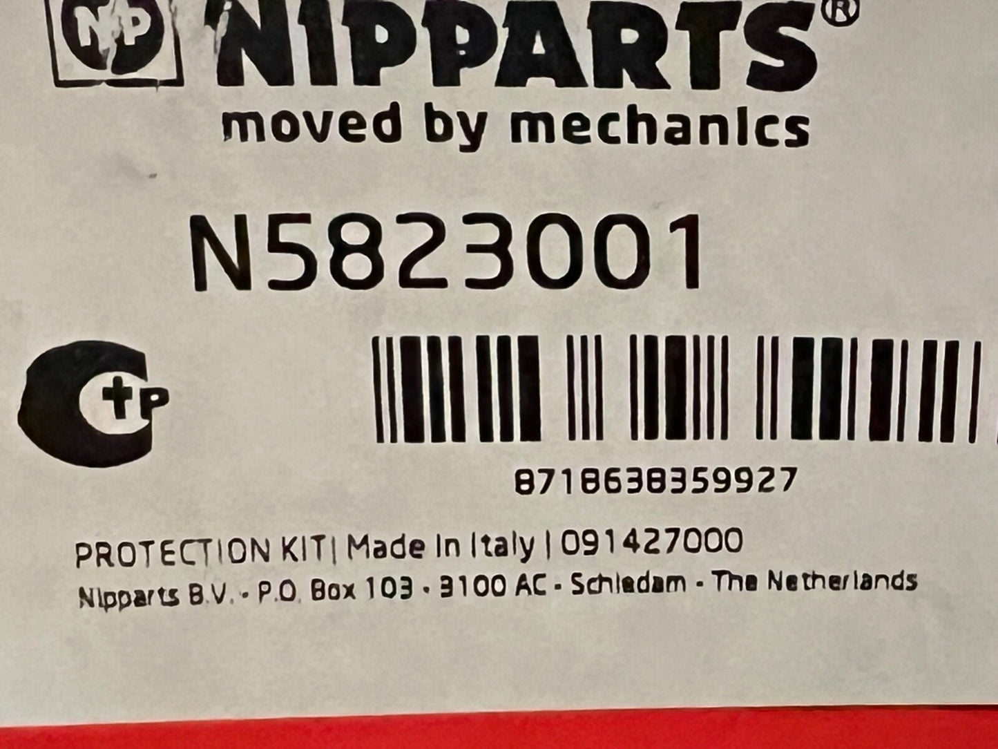 Nipparts N5823001 Rear Shock Absorber Dust Covers