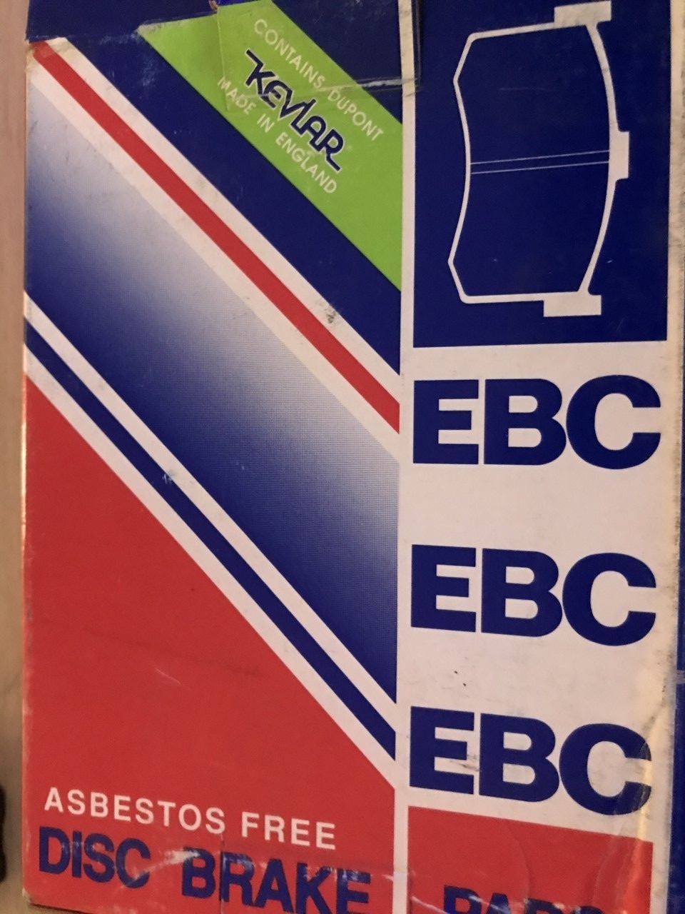 Front Brake Pads made with Kevlar Ford Sierra 1982-86 Girling Caliper EBC DP455