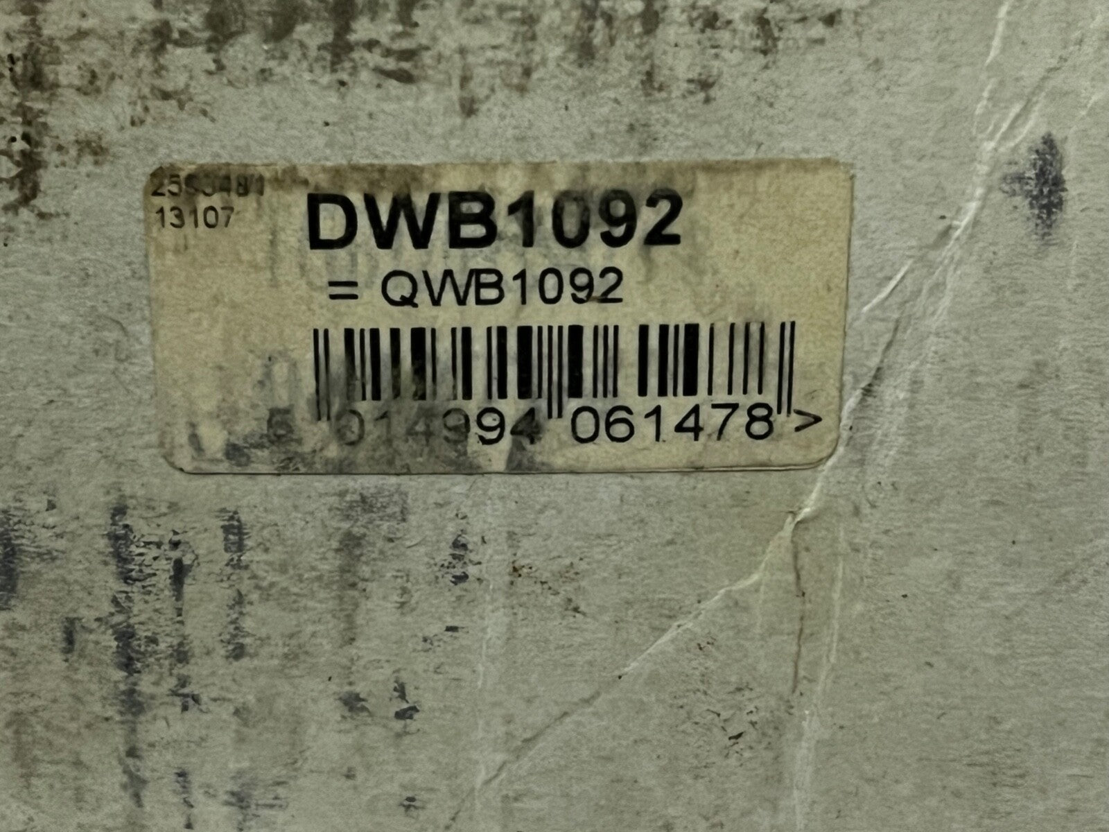 DWB1092 Rear Wheel Bearing fits Renault Kangoo