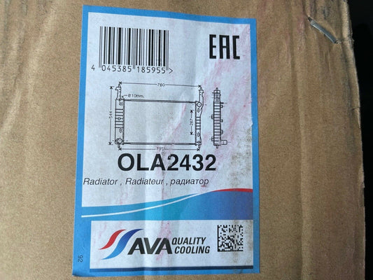 AVA OLA2432 Radiator fits Chevrolet Captiva Vauxhall Opel Antara