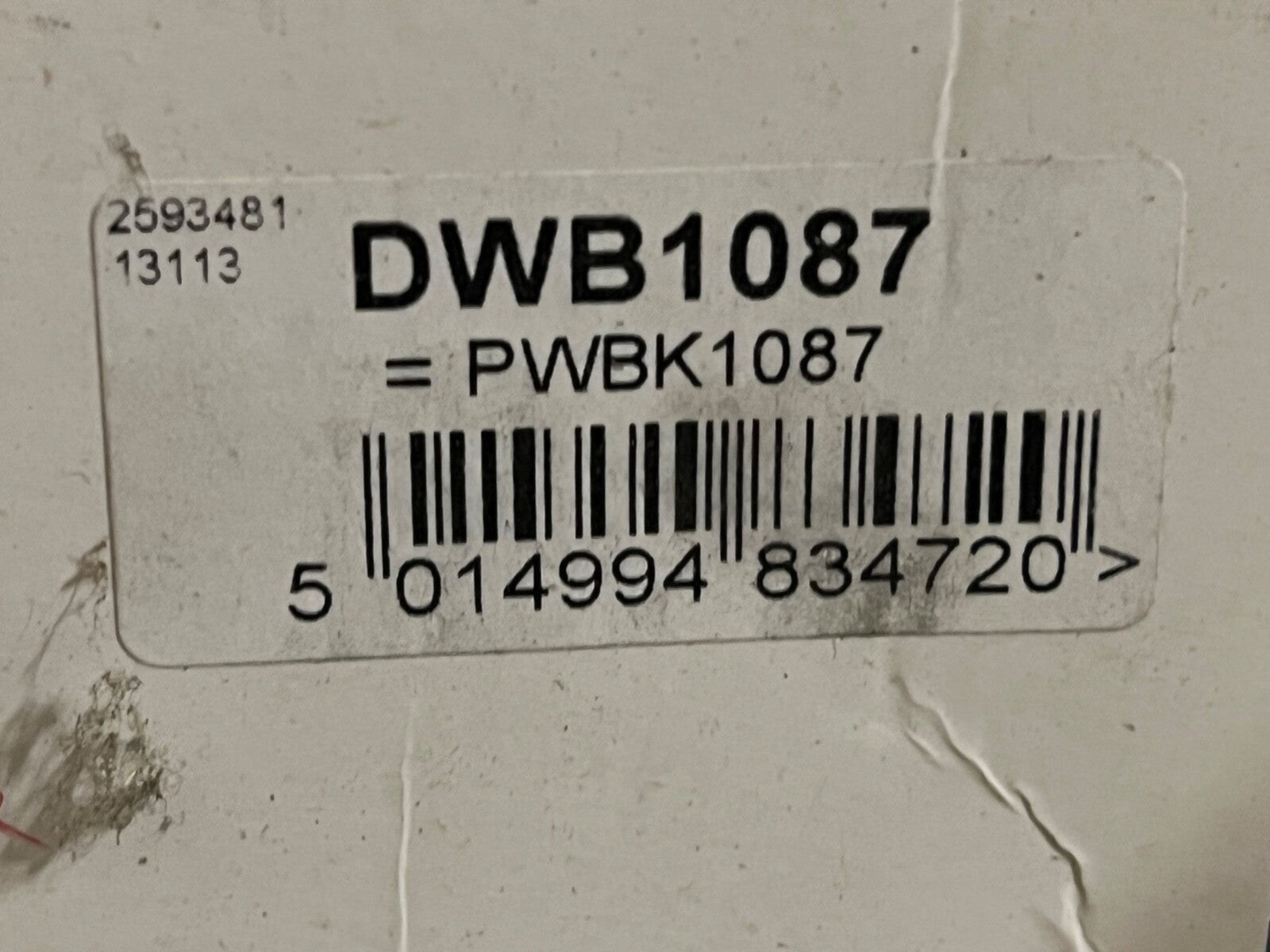 DWB1087 QWB1087 Front Wheel Bearing fits Renault 11 19 5 9 Clio Extra Super 5