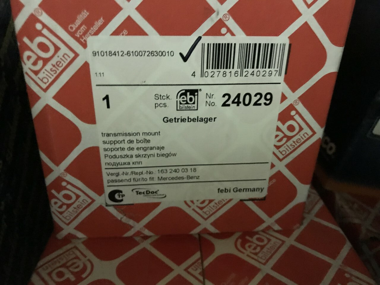 febi 24029 Gear Box Transmission Bush Mount for Mercedes M Class