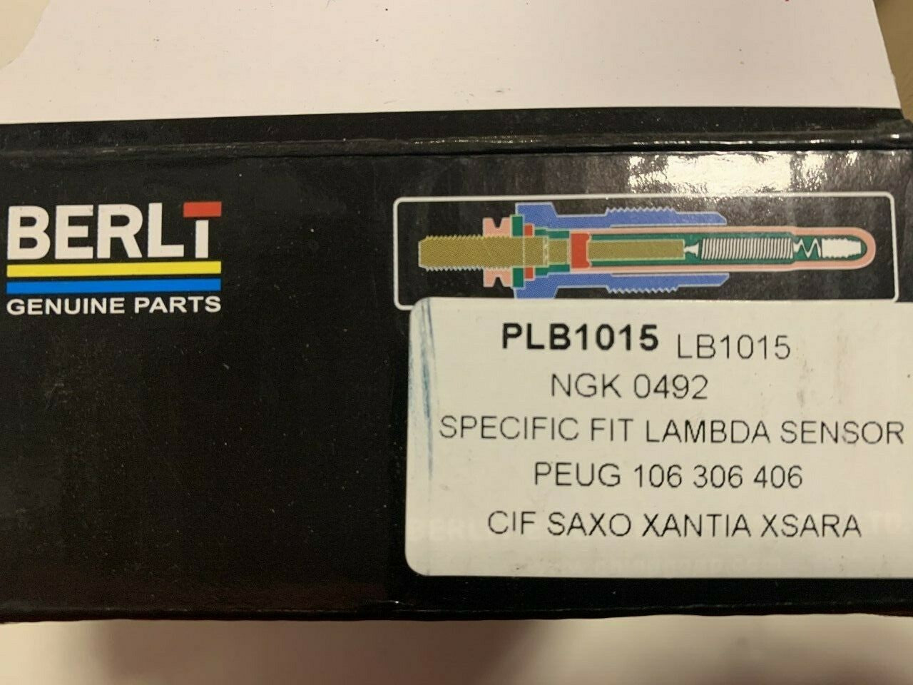 Berlt PLB1015 Lambda Sensor Oxygen o2 Sensor fits Citroen Peugeot