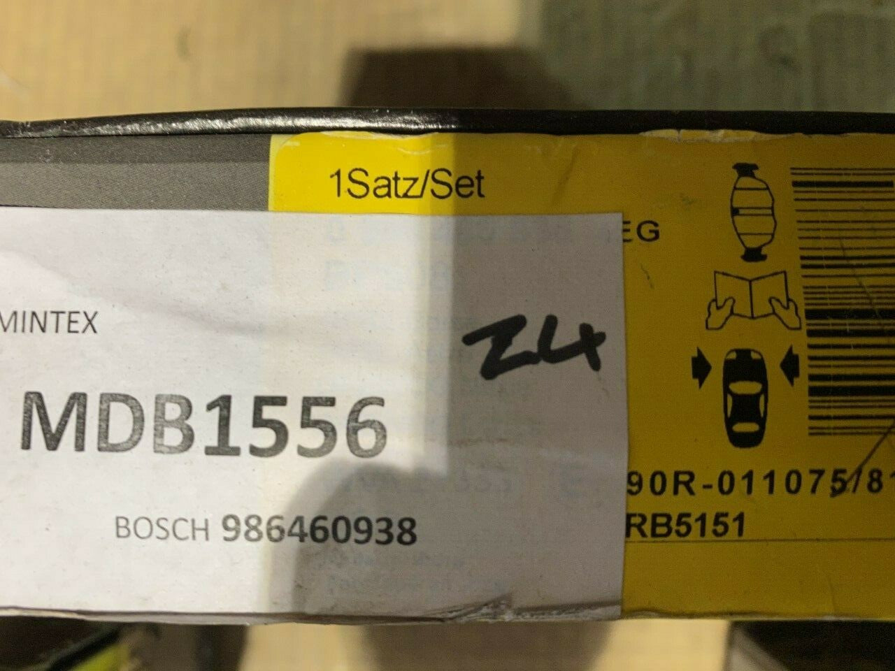 Bosch 0986460938 Front Brake Pad Set fits Daewoo Vauxhall Opel