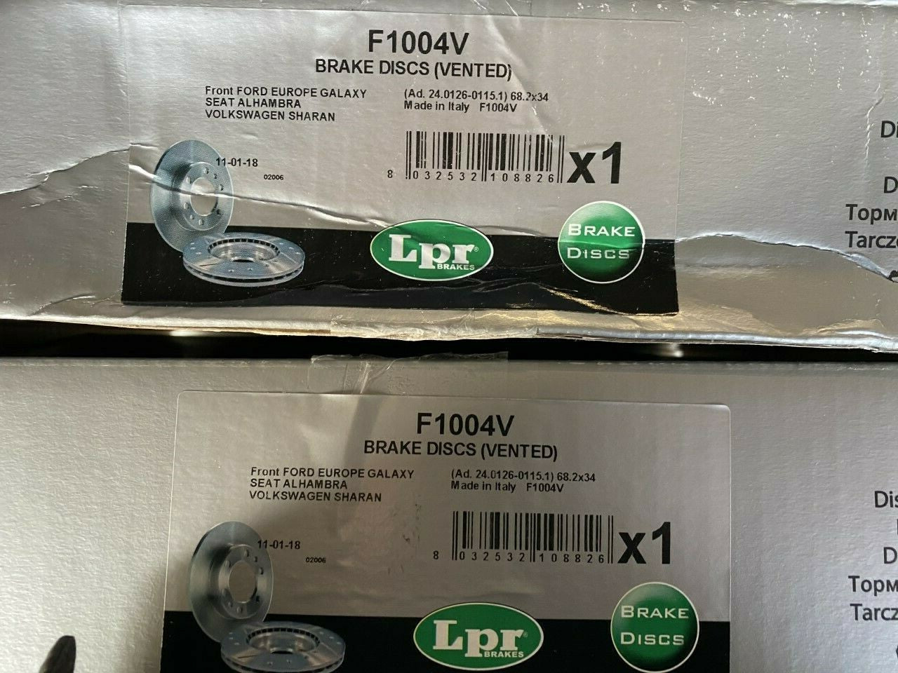 LPR F1004V Front Brake Disc