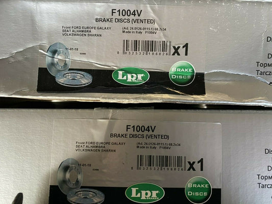 LPR F1004V Front Brake Disc